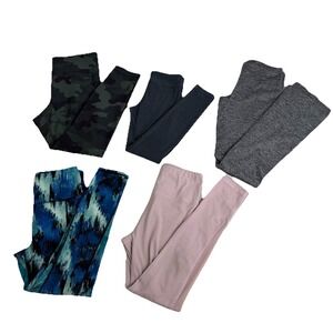 Women's Gym Leggings Lot of 5 Small Med Lg Old Navy Reebok C9 Stretch Activewear